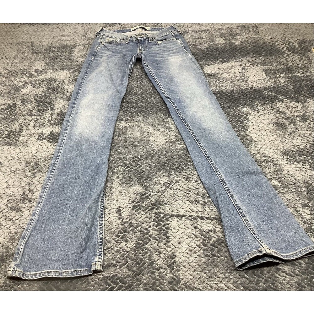 Hollister Girls Blue Jeans Petite Size 00R 23 X 33 Skinny And Tall EUC